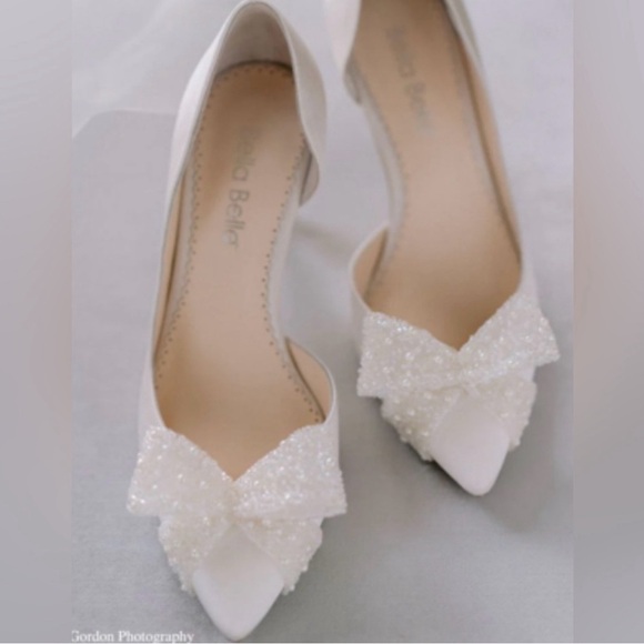 NEW Bella Belle DOROTHY D'Orsay
Wedding Heels with Pearl Bow - Picture 5 of 11